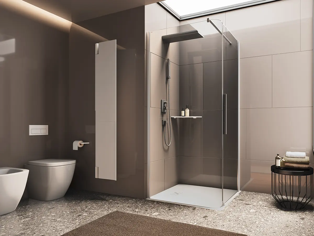 Bobox box doccia di design con porta angolare