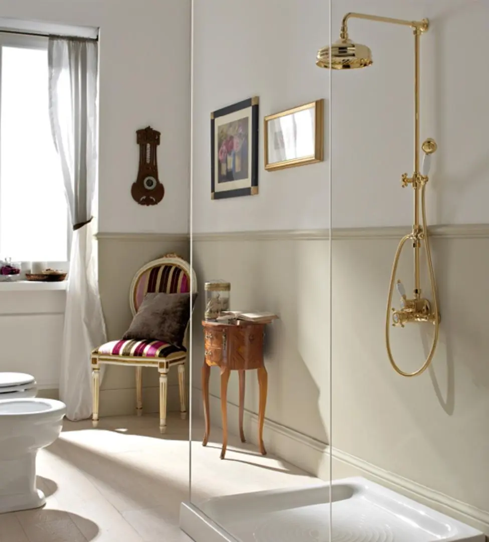 Sbordoni 1910 - Londra external shower thermostatic mixer.