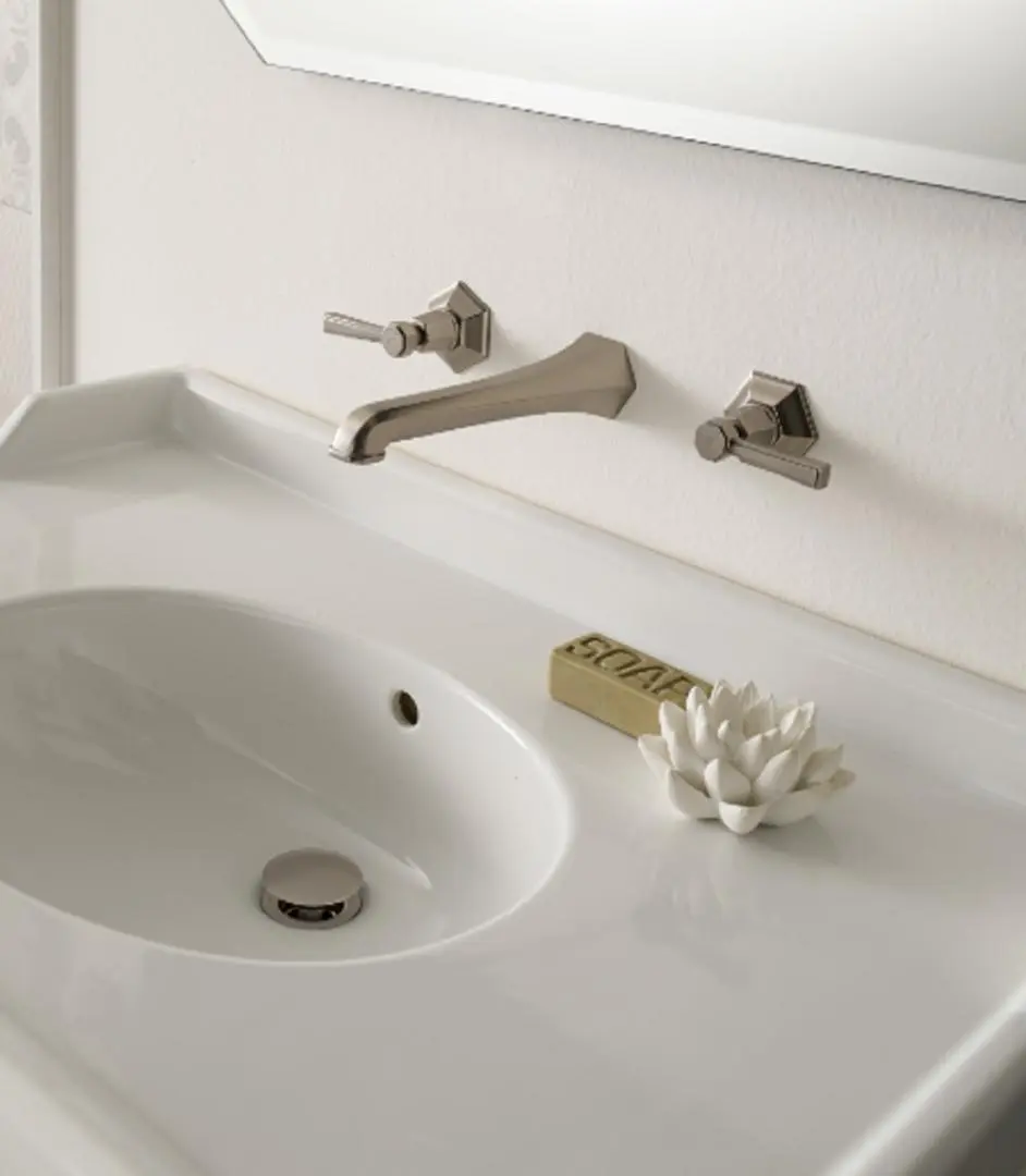 Sbordoni 1910 - Dèco Prestige wall mounted basin mixer.