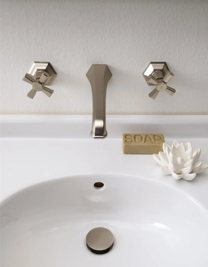 Sbordoni 1910 - Dèco Prestige wall mounted basin mixer.