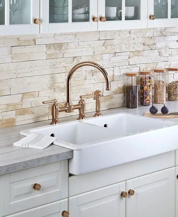 WEST COAST - 3-hole sink mixer with side spray