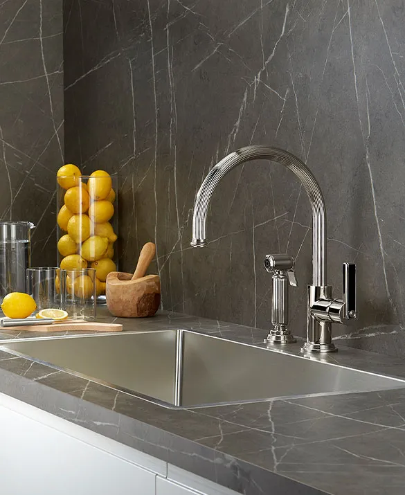 GRAND CENTRAL - Single lever sink mixer with side spray