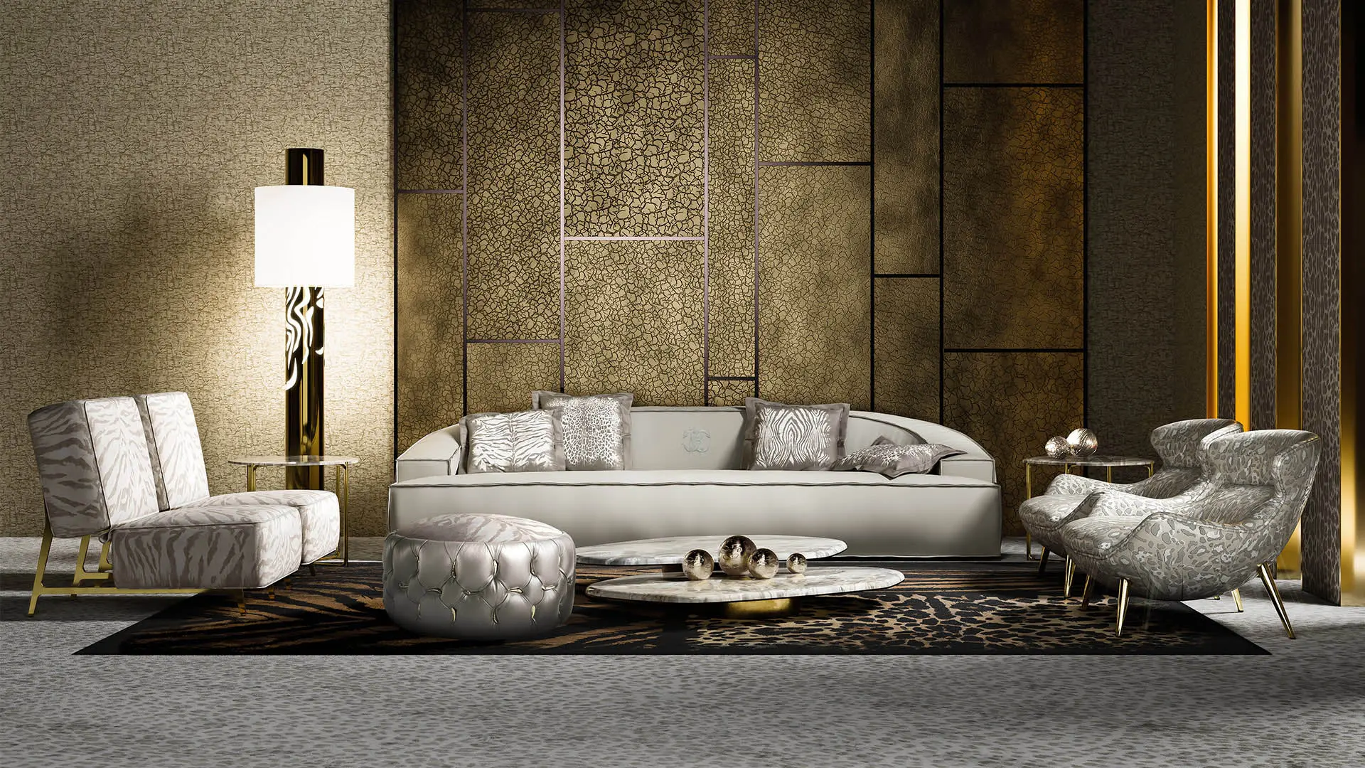 Roberto Cavalli Home Interiors - Living 2022
