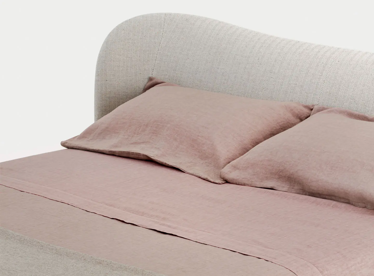 Letto in tessuto Embrace designer Note Design Studio per Pianca