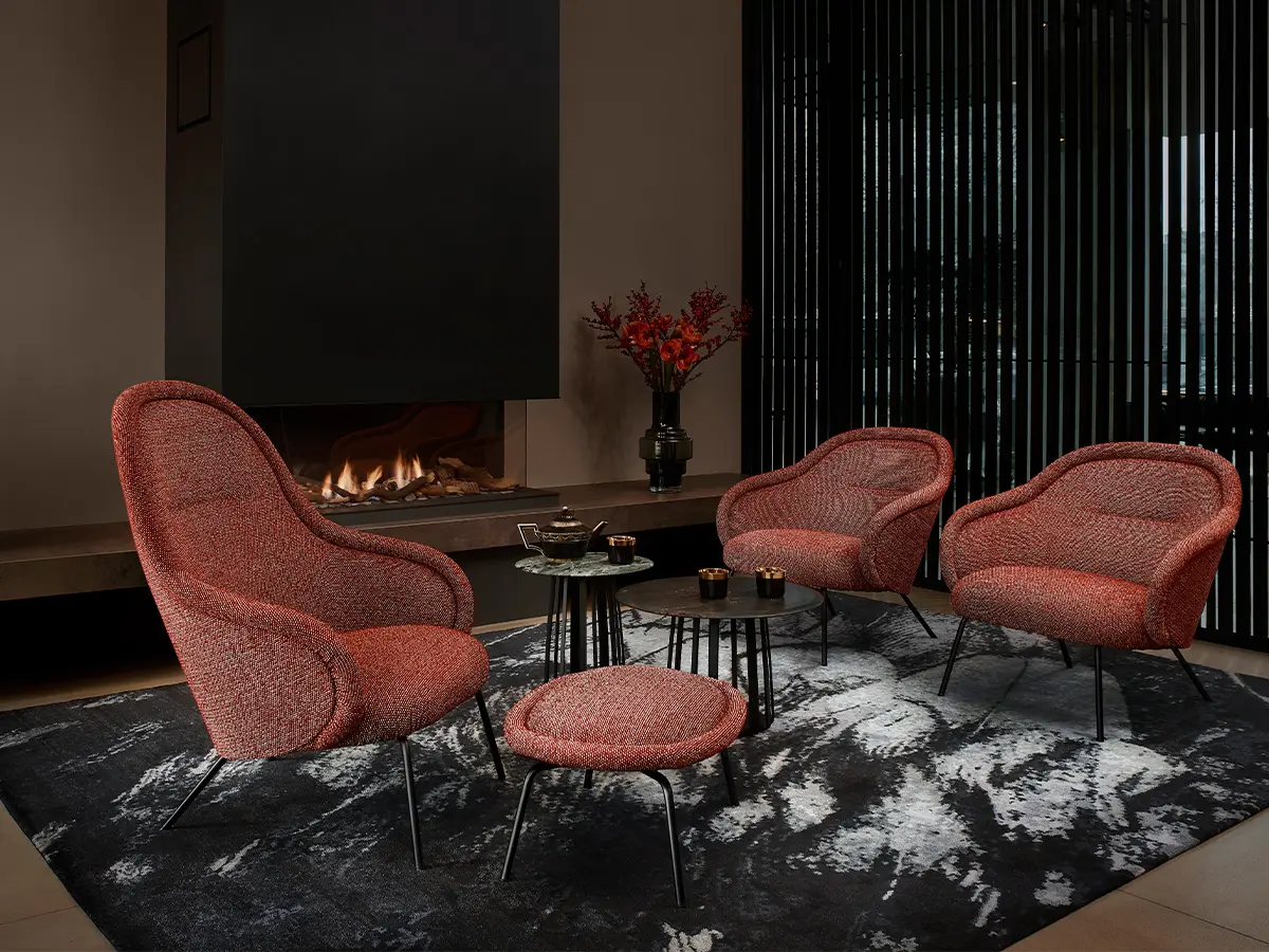 Freifrau Mauritzhof - Ona Lounge Chair High / Low and Ottoman