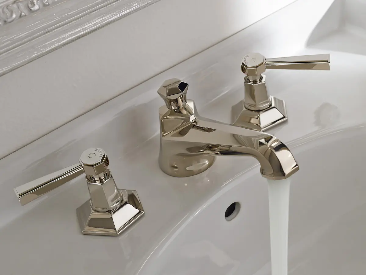 Sbordoni 1910 - Dèco Prestige 3 hole basin mixer with levers.