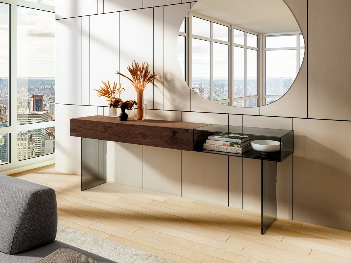 Hero image 36e8 Glass Consolle LAGO
