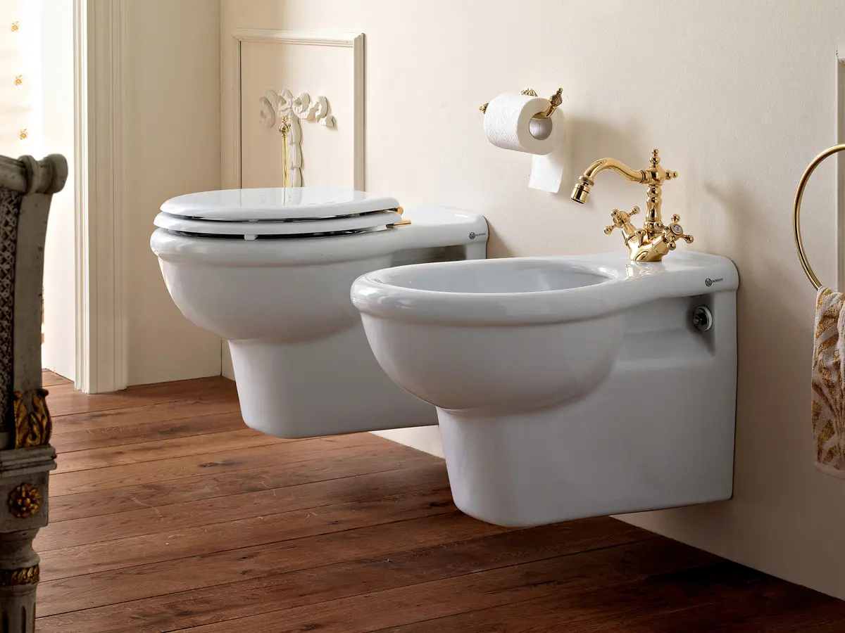 Sbordoni 1910 - Vaso e bidet sospesi Palladio.
