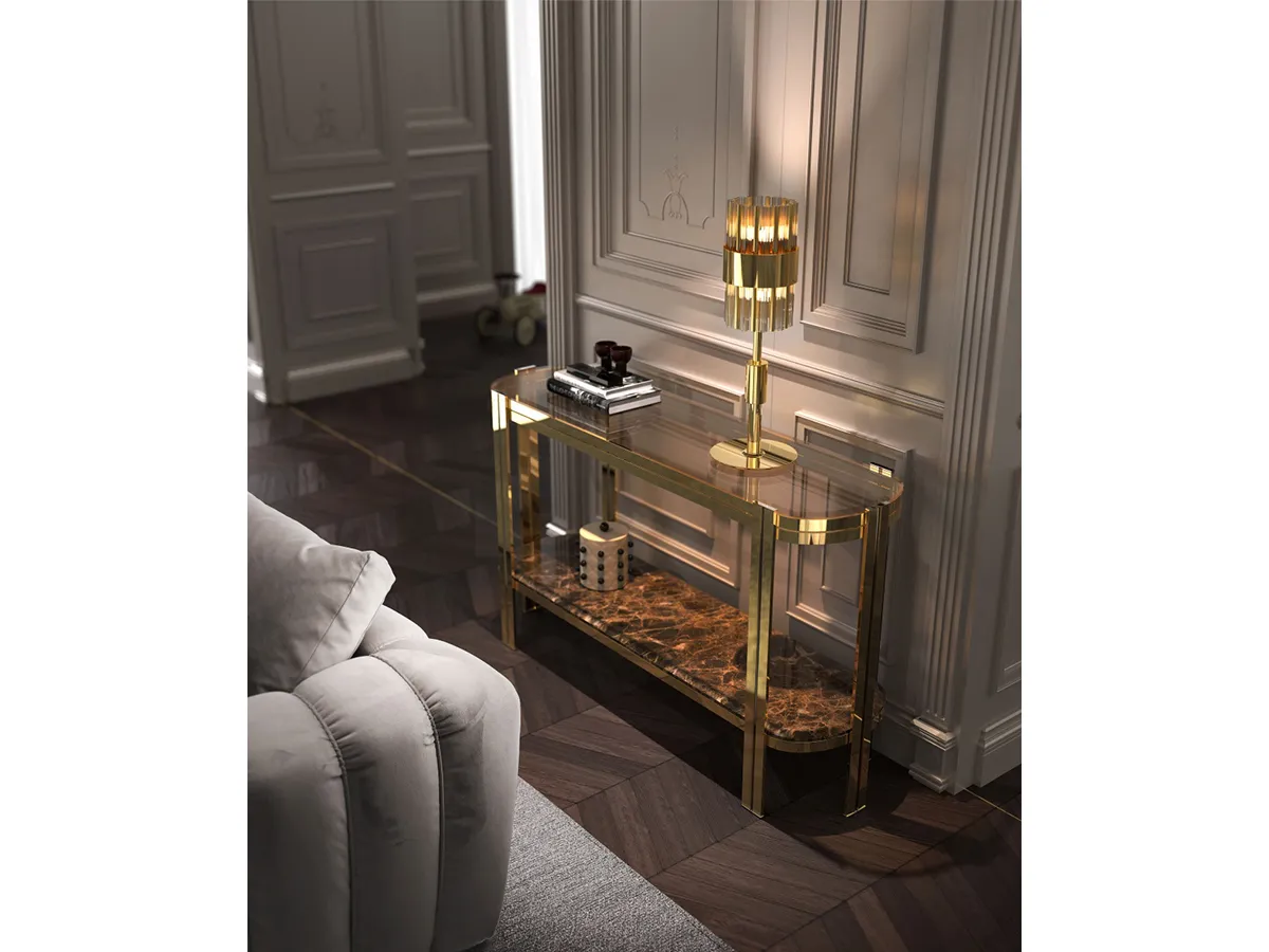 Halma Table Lamp and Marie Console Ambience