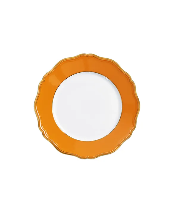 Mazurka Orange & Gold - Ø 27 cm Rim plate