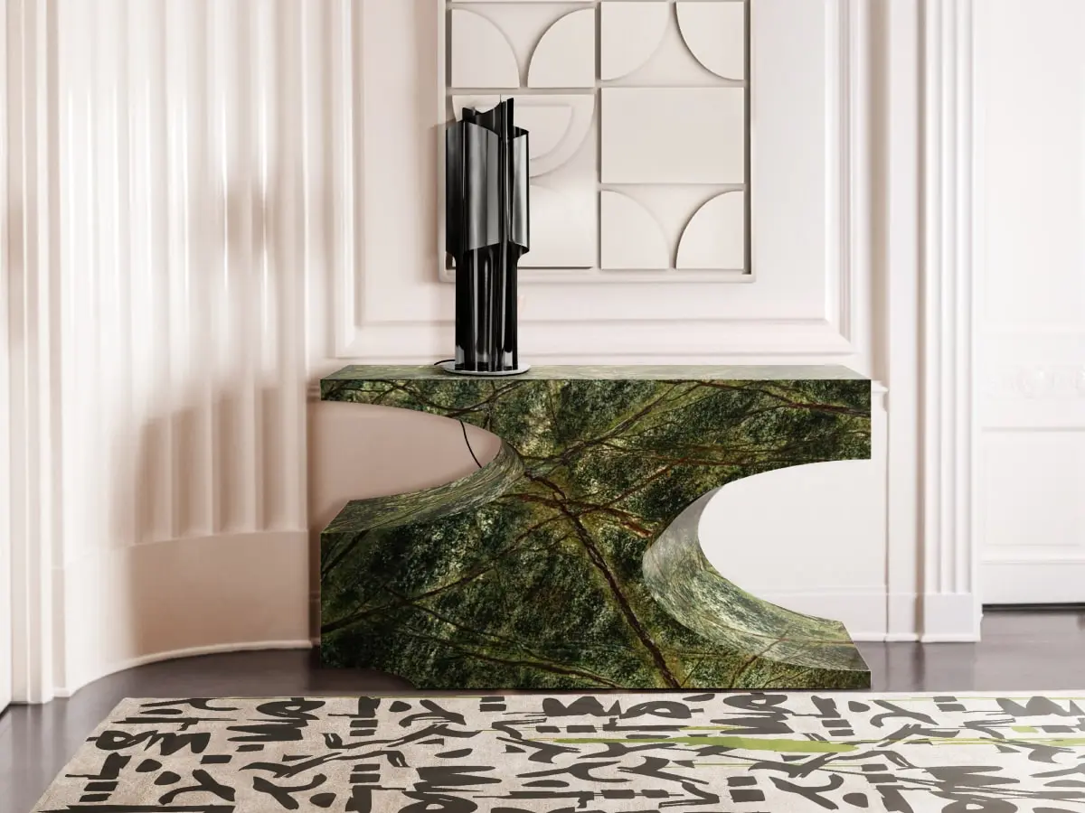 UNIQUE AND CONTEMPORARY ENTRYWAY WITH BRYCE II CONSOLE