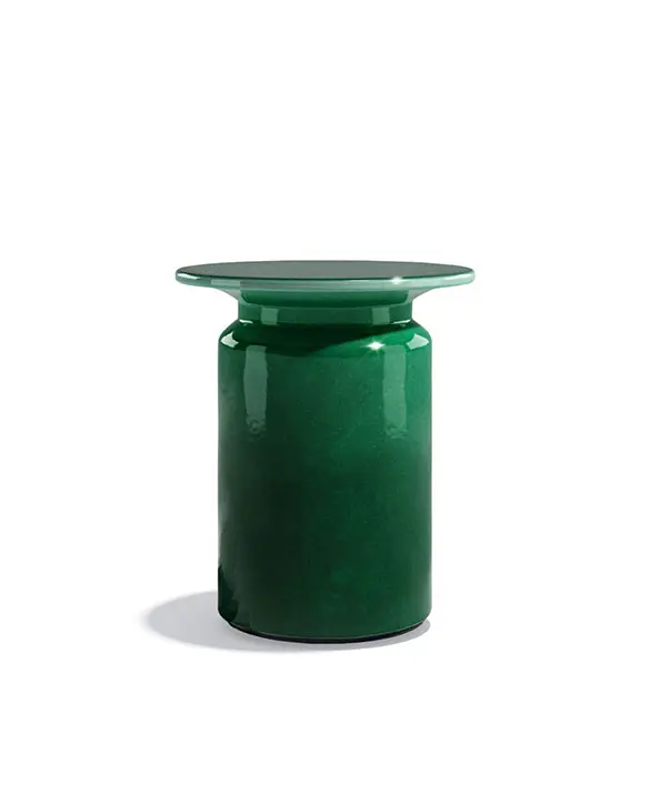 Panarea Service table, emerald green