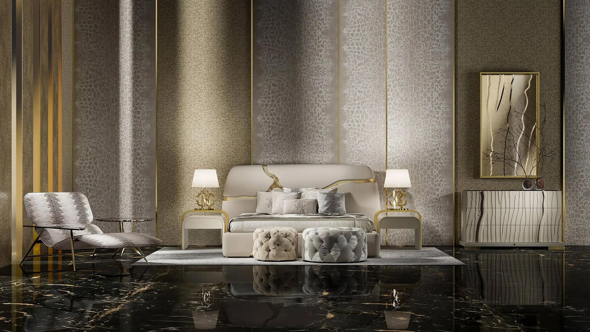 Roberto Cavalli Home Interiors - Bedroom 2022