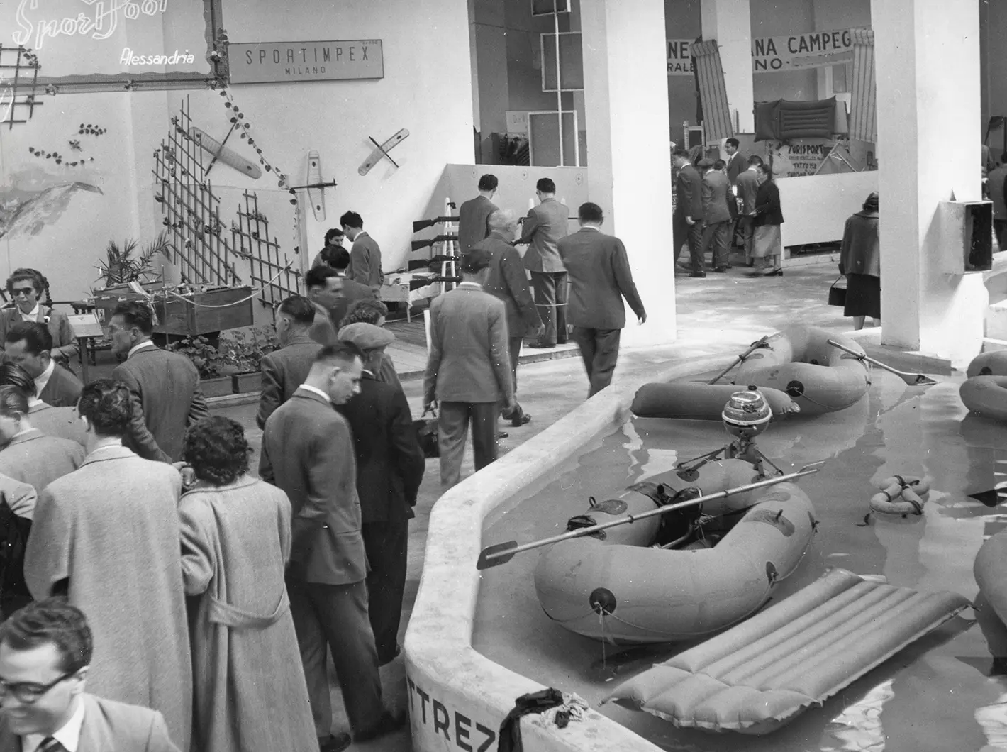 campeggio, fiera milano, 1953