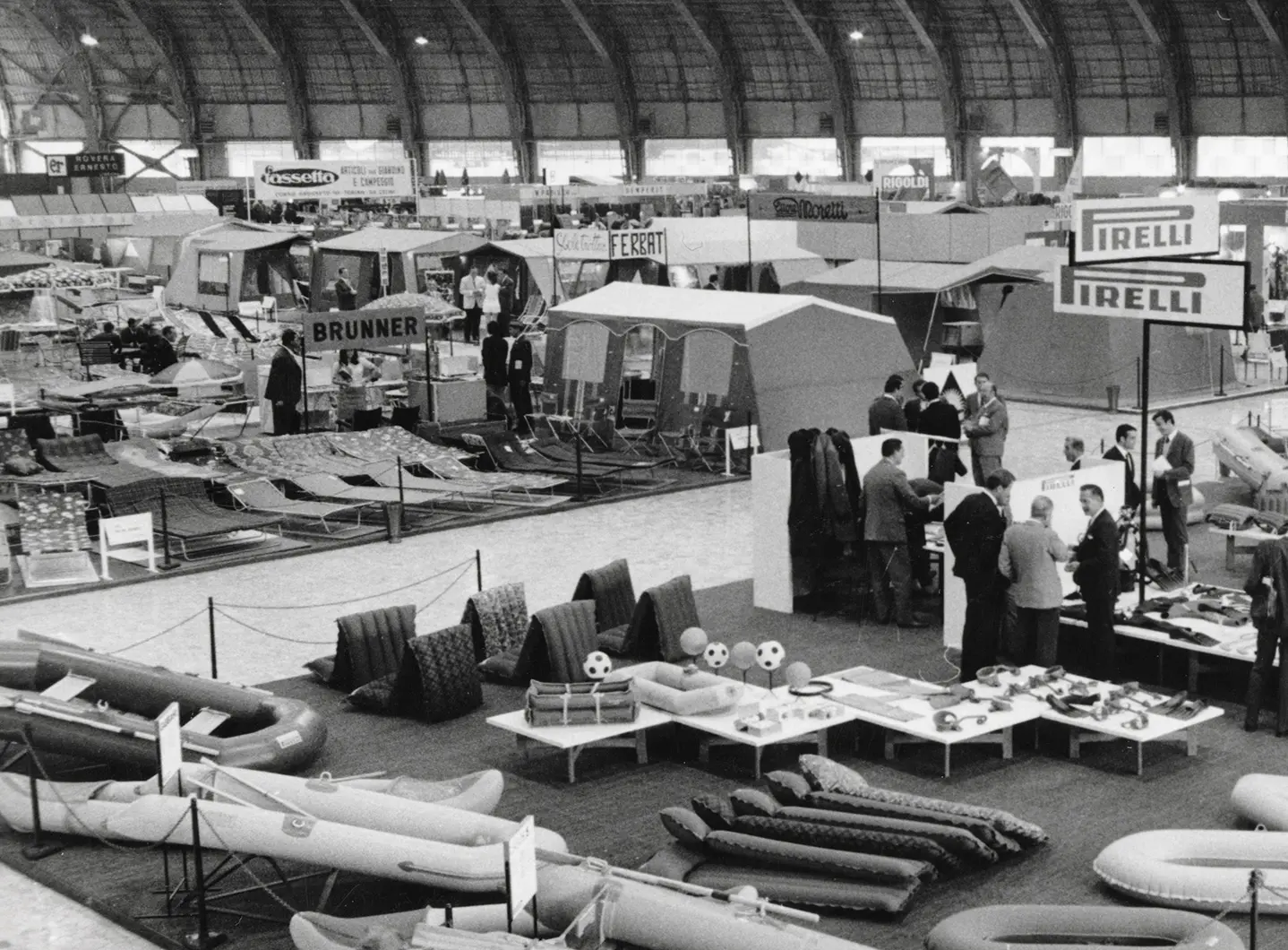 campeggio, fiera milano, 1968