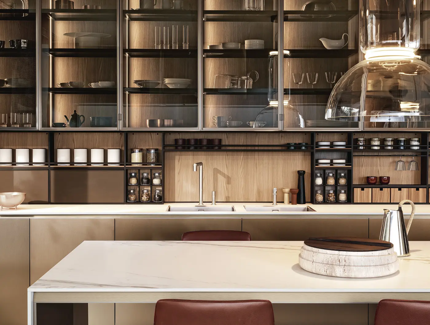 Cucina Alea Pro, design by R&D Poliform