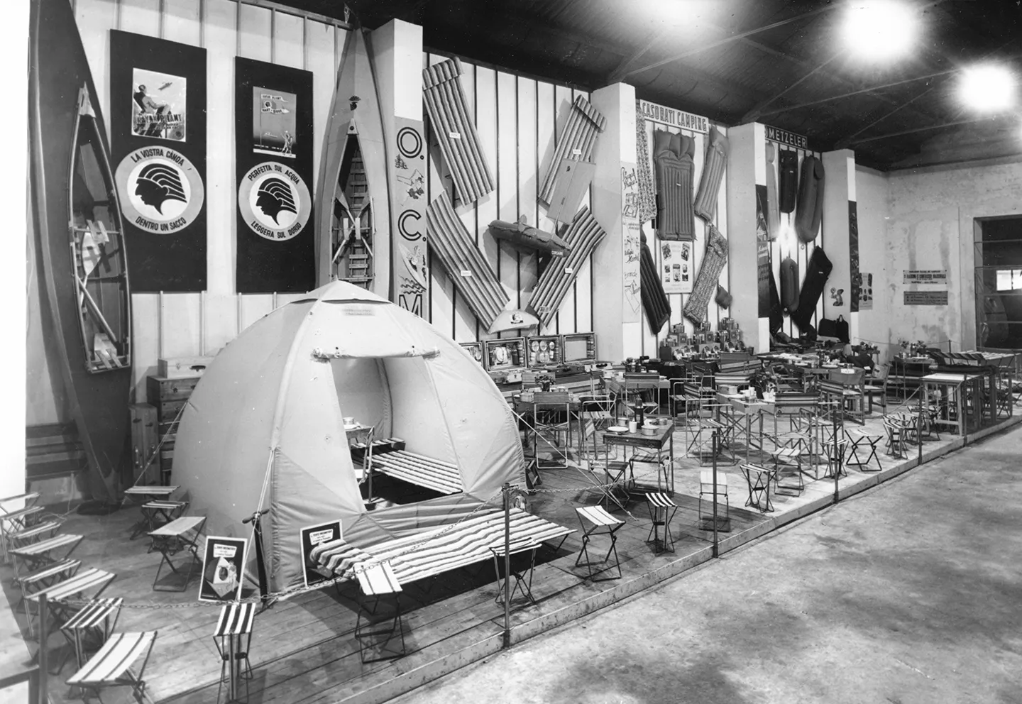 campeggio, fiera milano, 1952, salone del mobile