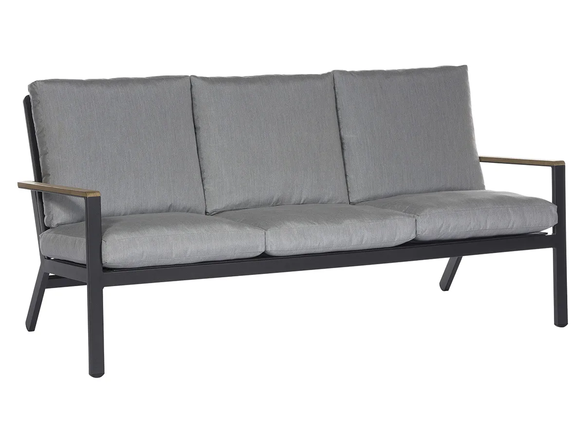 Aura Lounge 3 Seater Settee with a Graphite frame