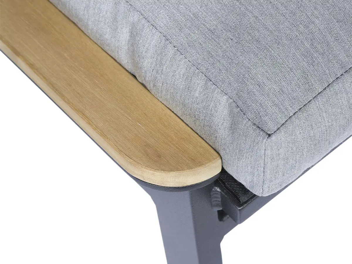 Aura Lounge Ottoman with Graphite Frame