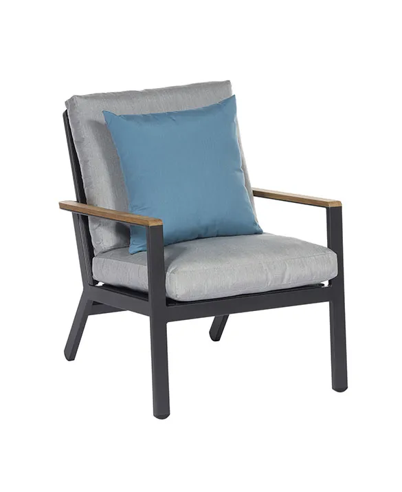 Aura Lounge Chair with Graphite Frame