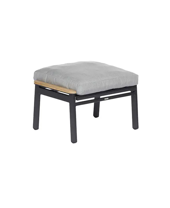 Aura Lounge Ottoman with Graphite Frame