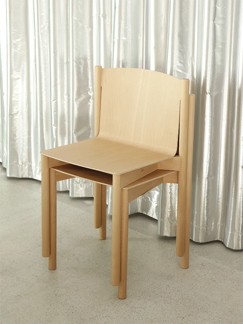 ease chair, stackable, rasmus palmgren, salone milano