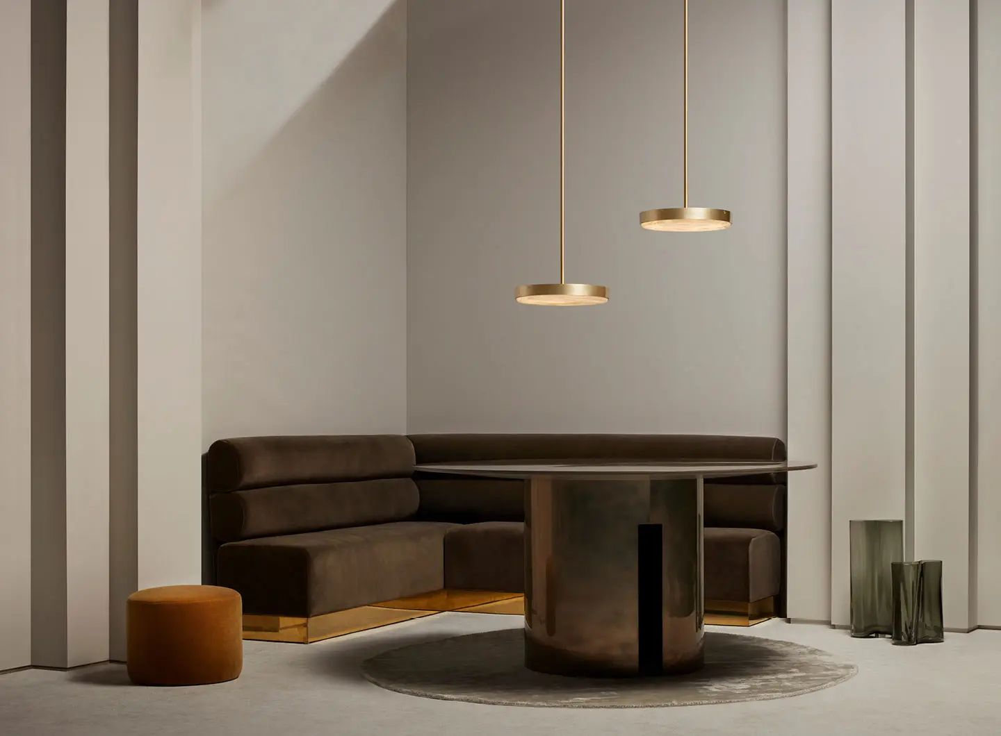 Anvers Pendant Medium, Satin Brass