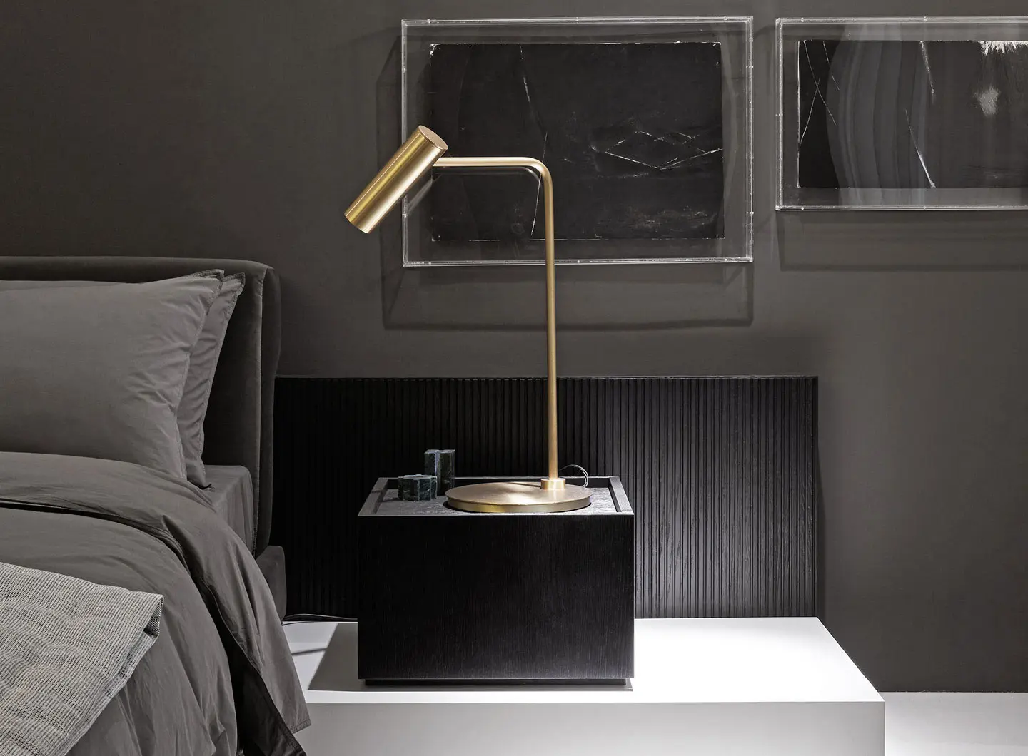 Heron Table Light, Satin Brass