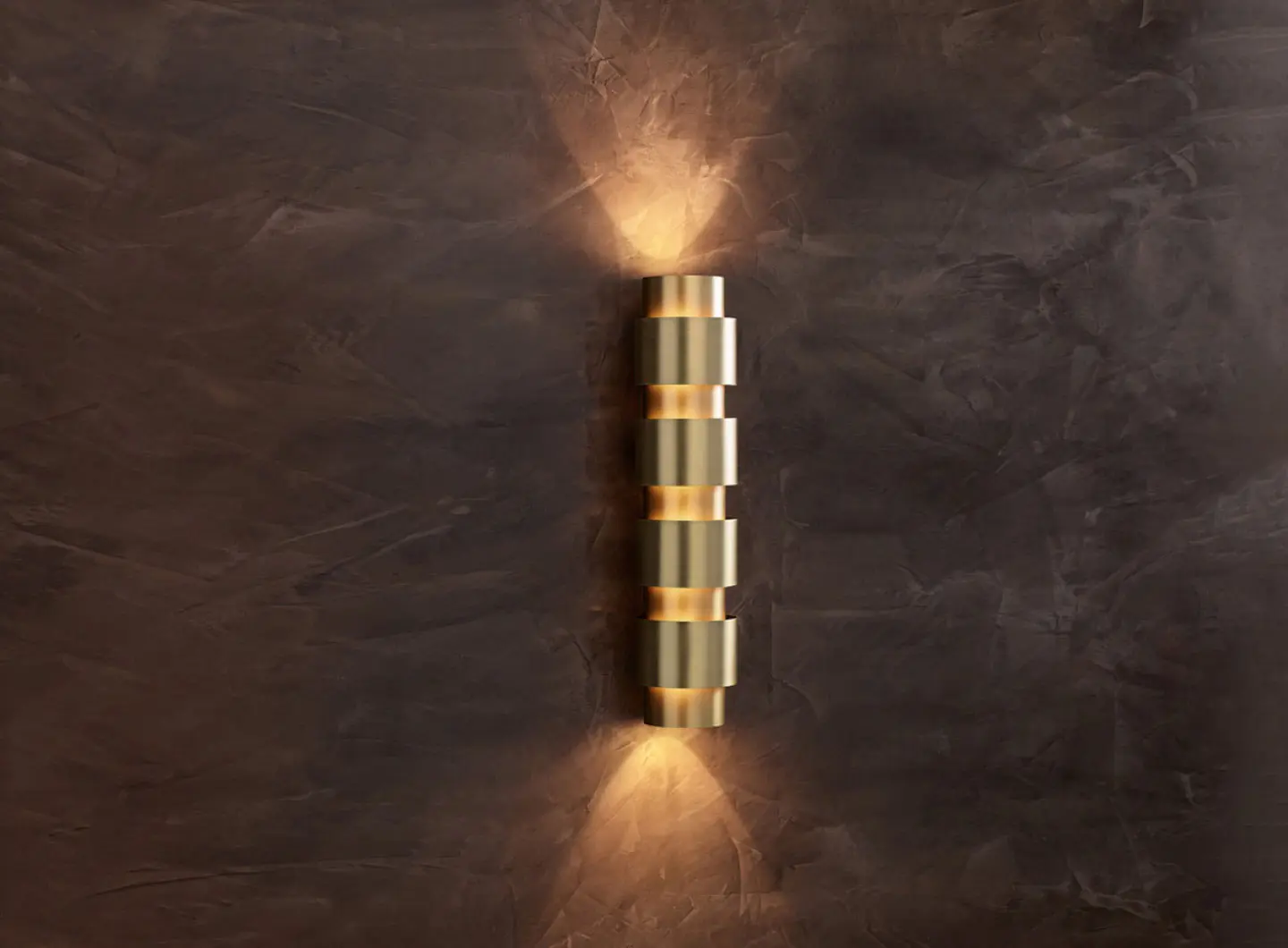 Ring Wall Tall, Satin Brass
