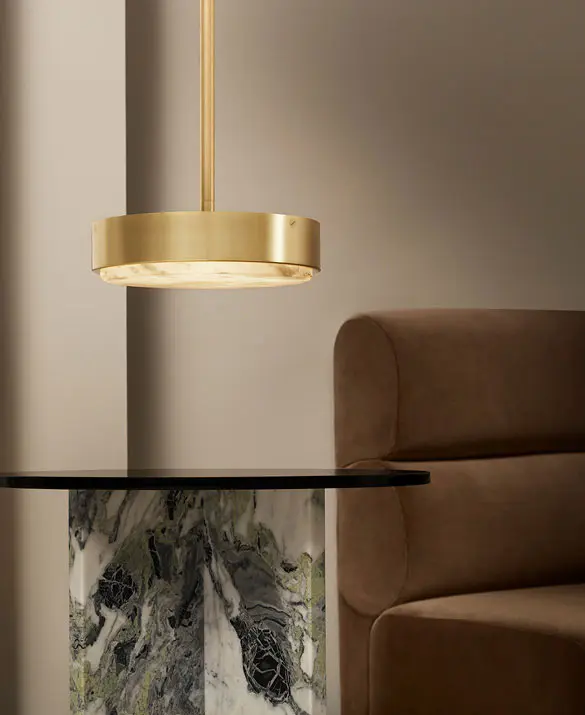 Anvers Pendant Small, Satin Brass