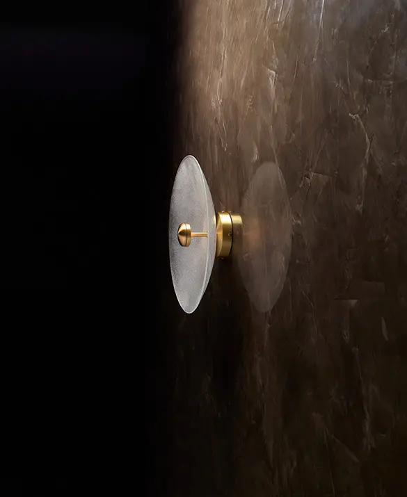 Cielo Wall Light, Satin Brass
