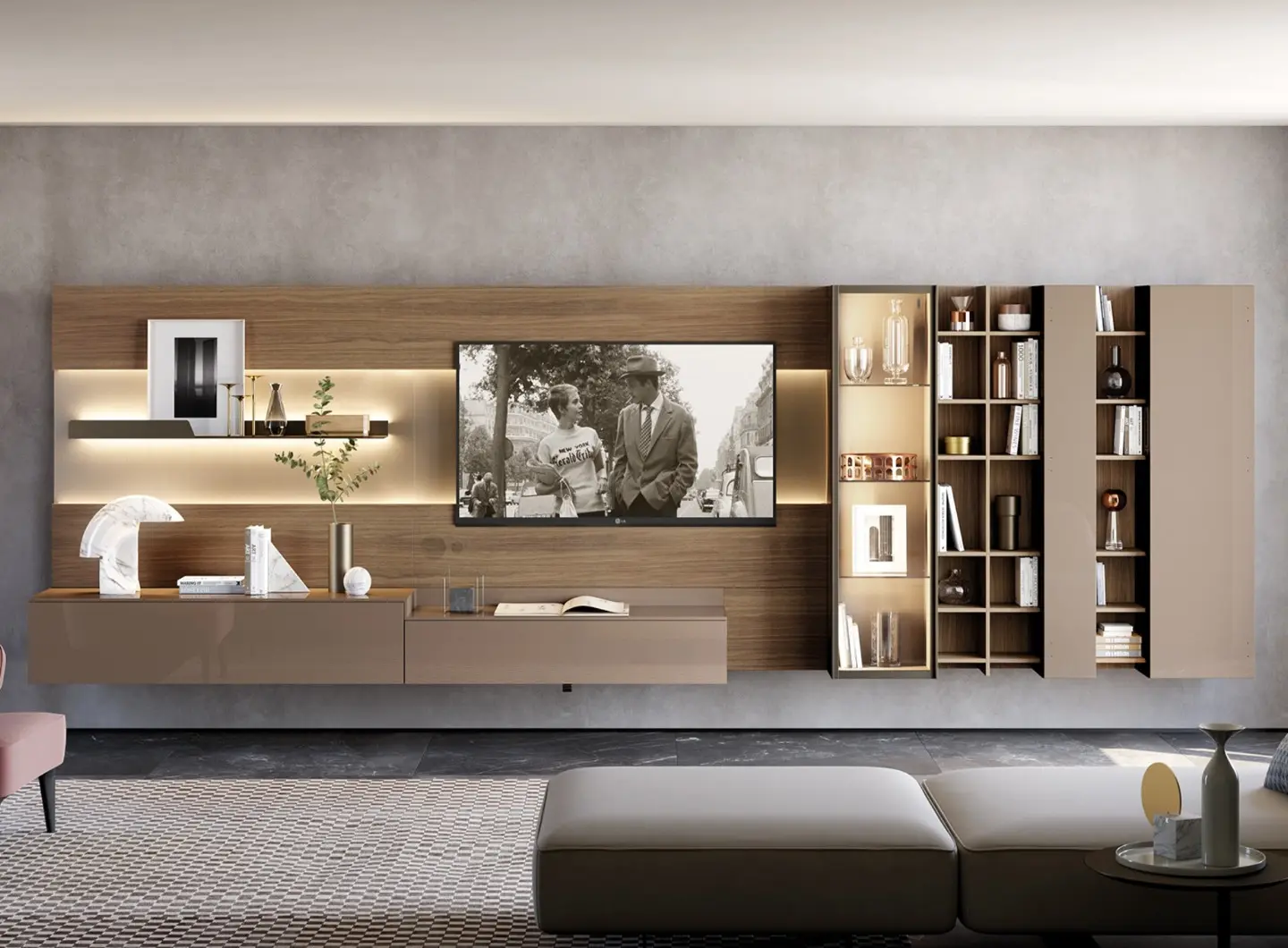 Turati T4 - Media unit & Boiserie