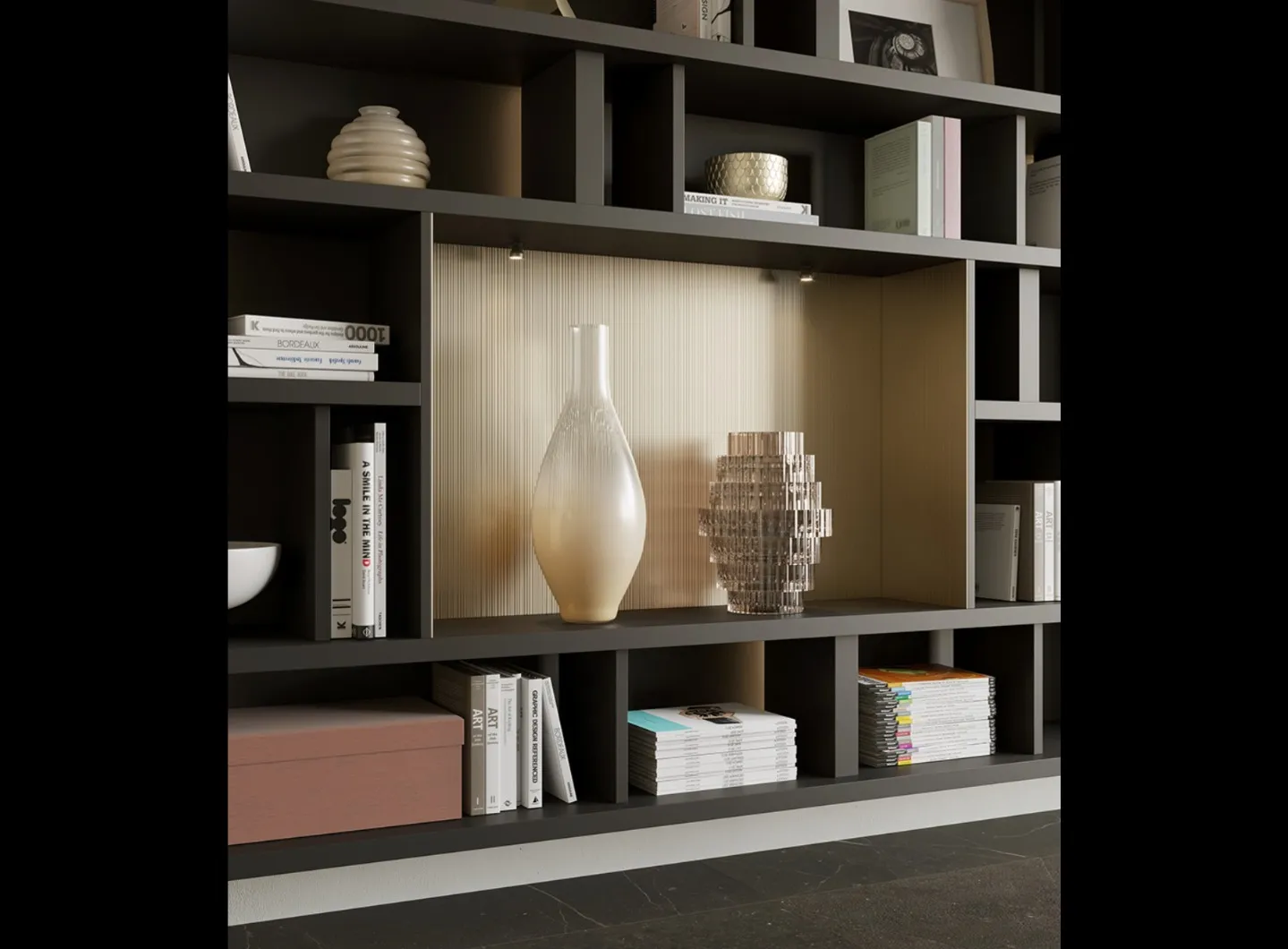 Turati T4 - Horizontal bookcase