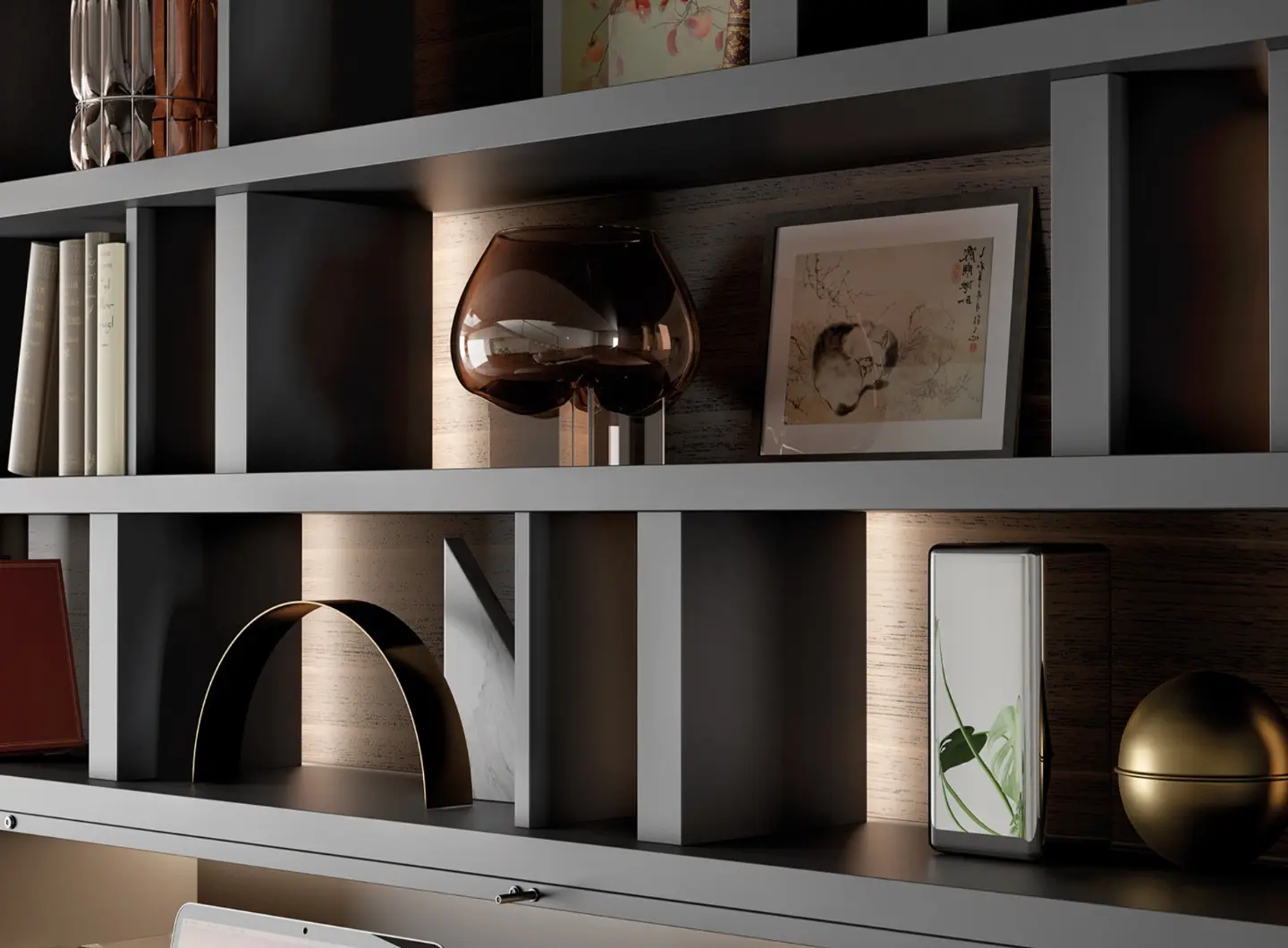 Turati T4 - Libreria orizzontale