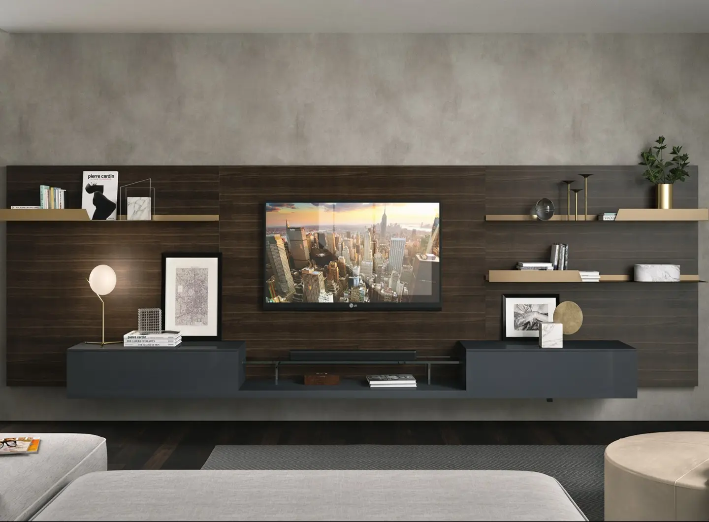 Turati T4 - Media unit & Boiserie