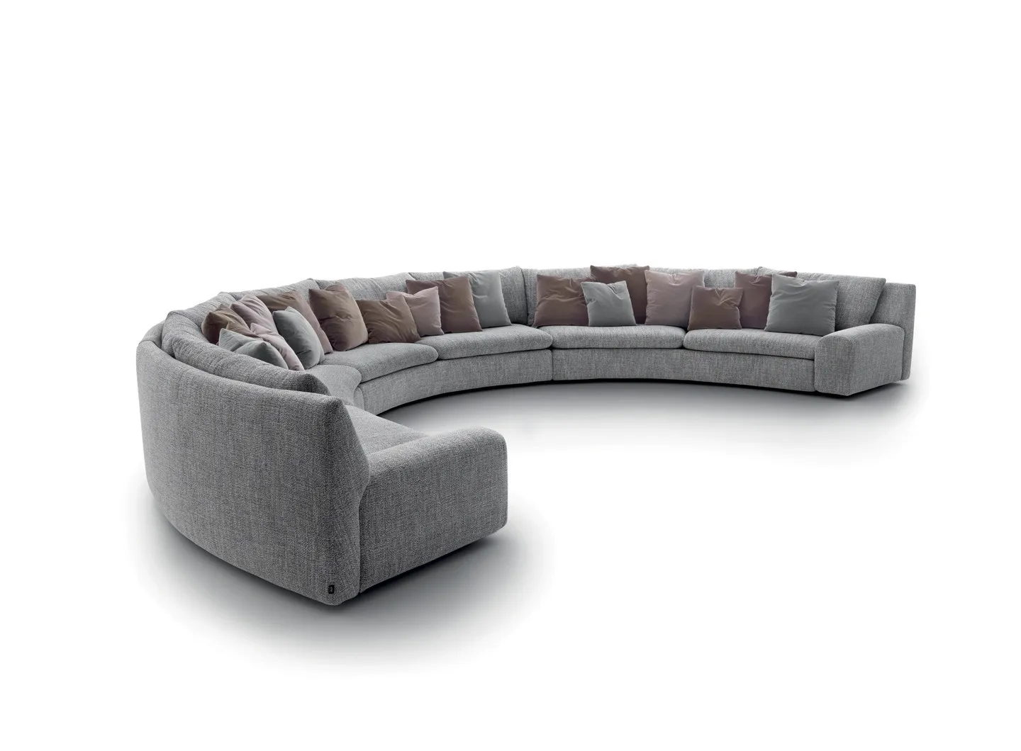 Ben Ben curved sofa design Cini Boeri