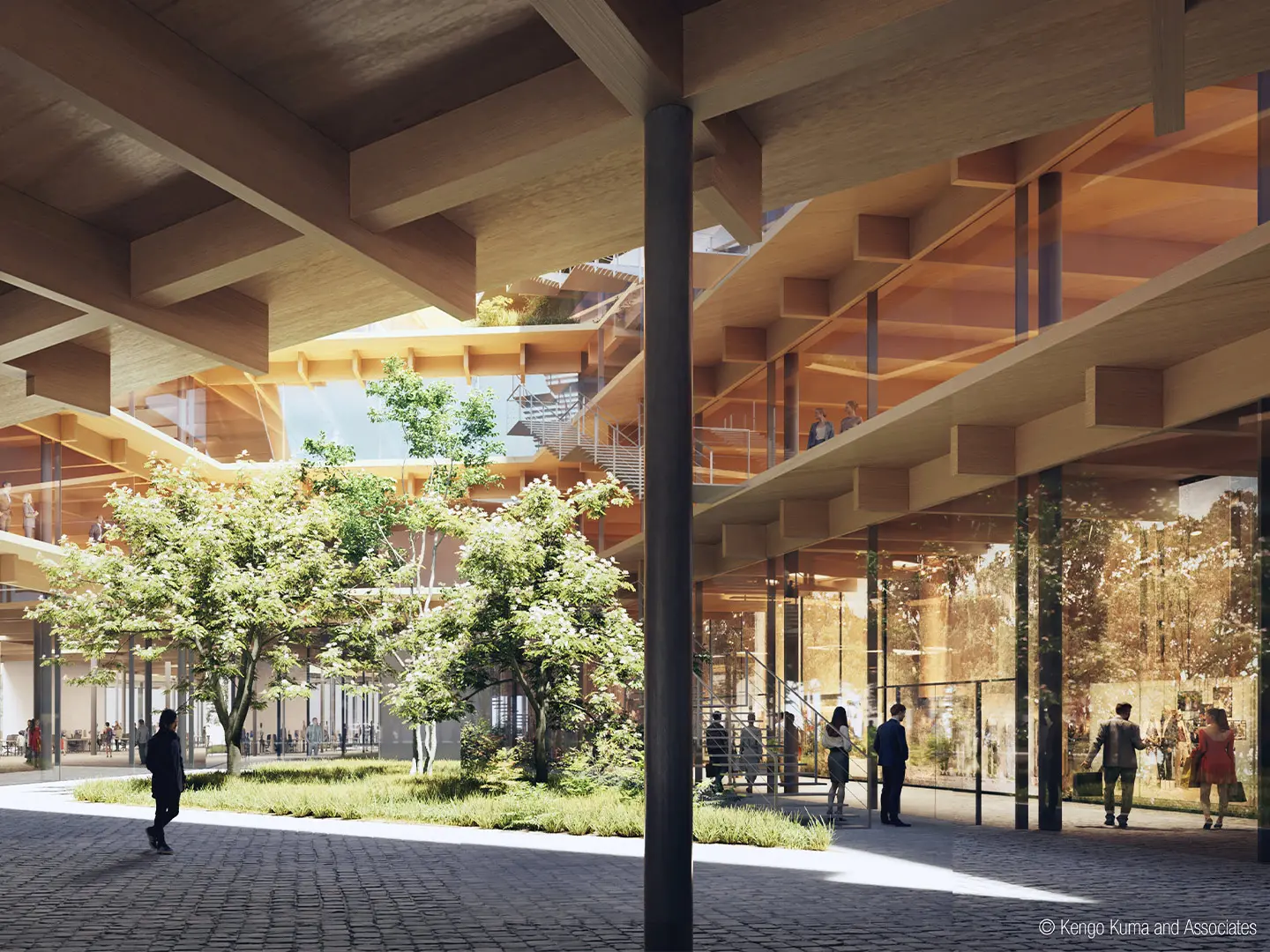 courtyard, welcome, kengo kuma, salone milano