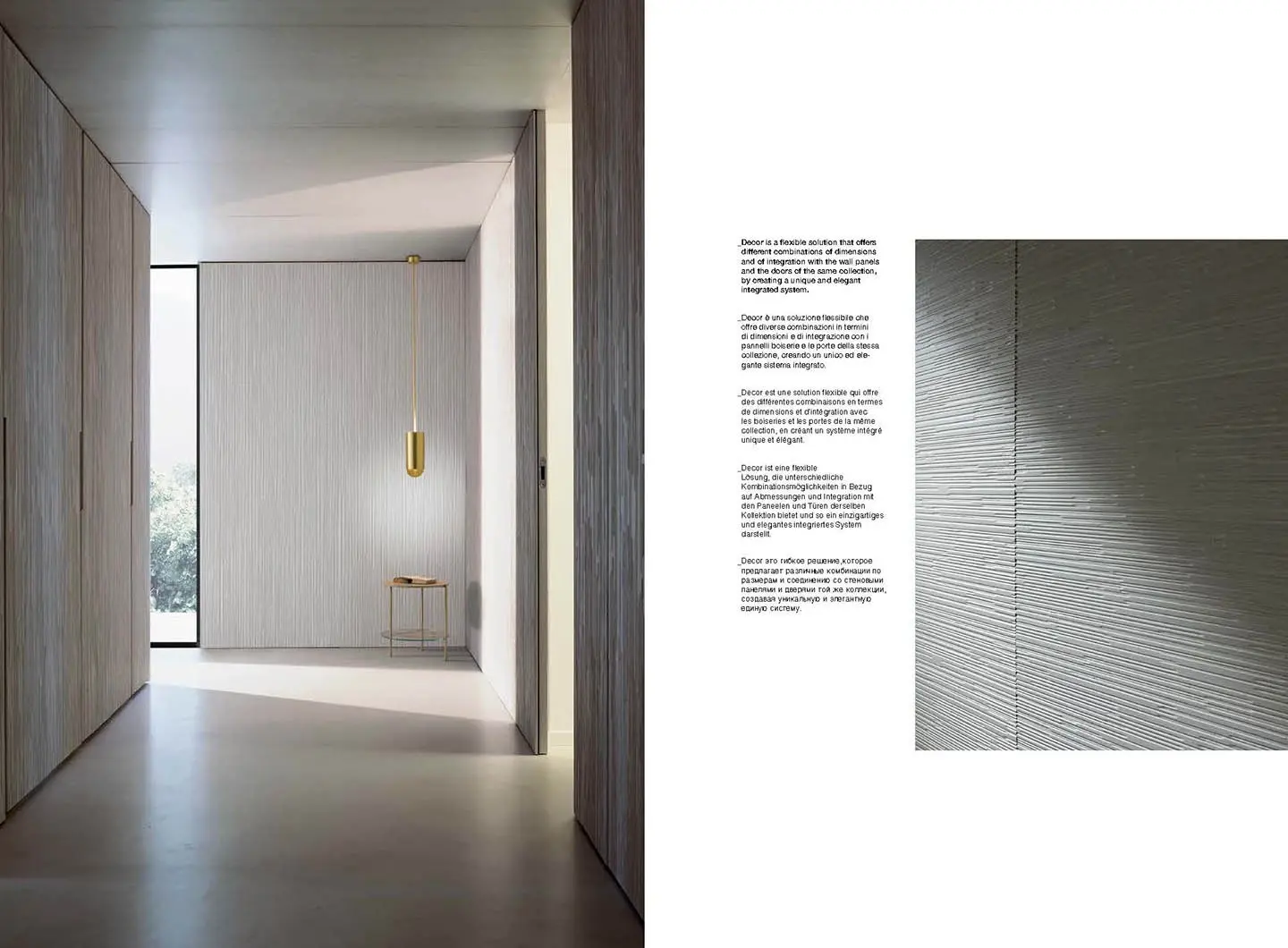 laurameroni luxury wall panels in wood, metal or fabric for high end integrated systems