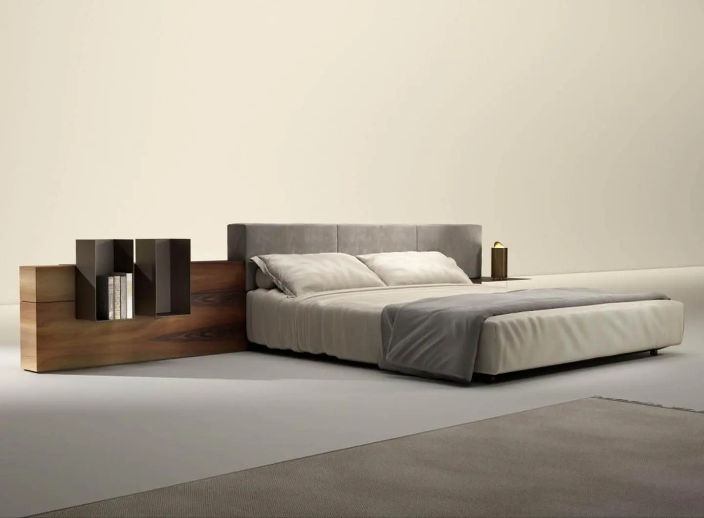 laurameroni luxury high end customizable and modular bed in precious materials