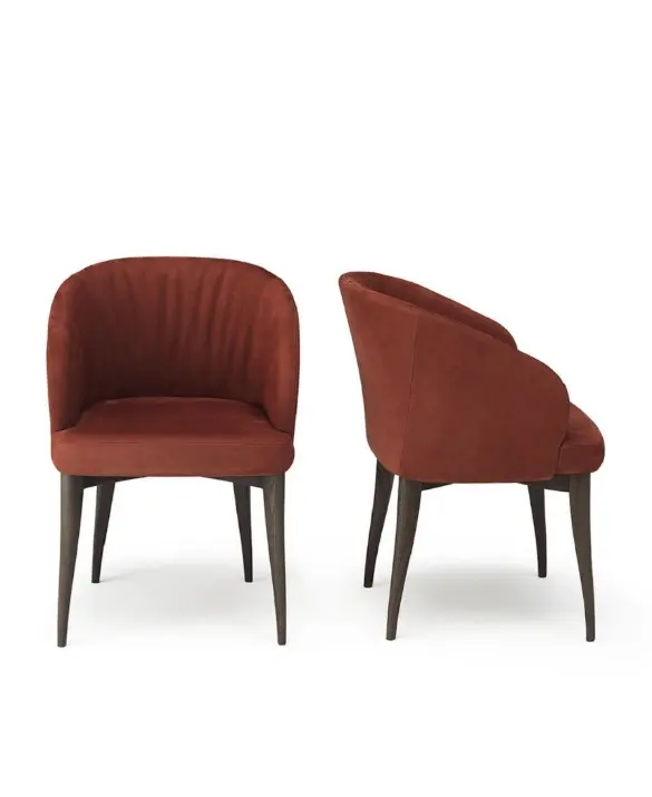 Poltroncina imbottita in Noce - Collezione Leonardo