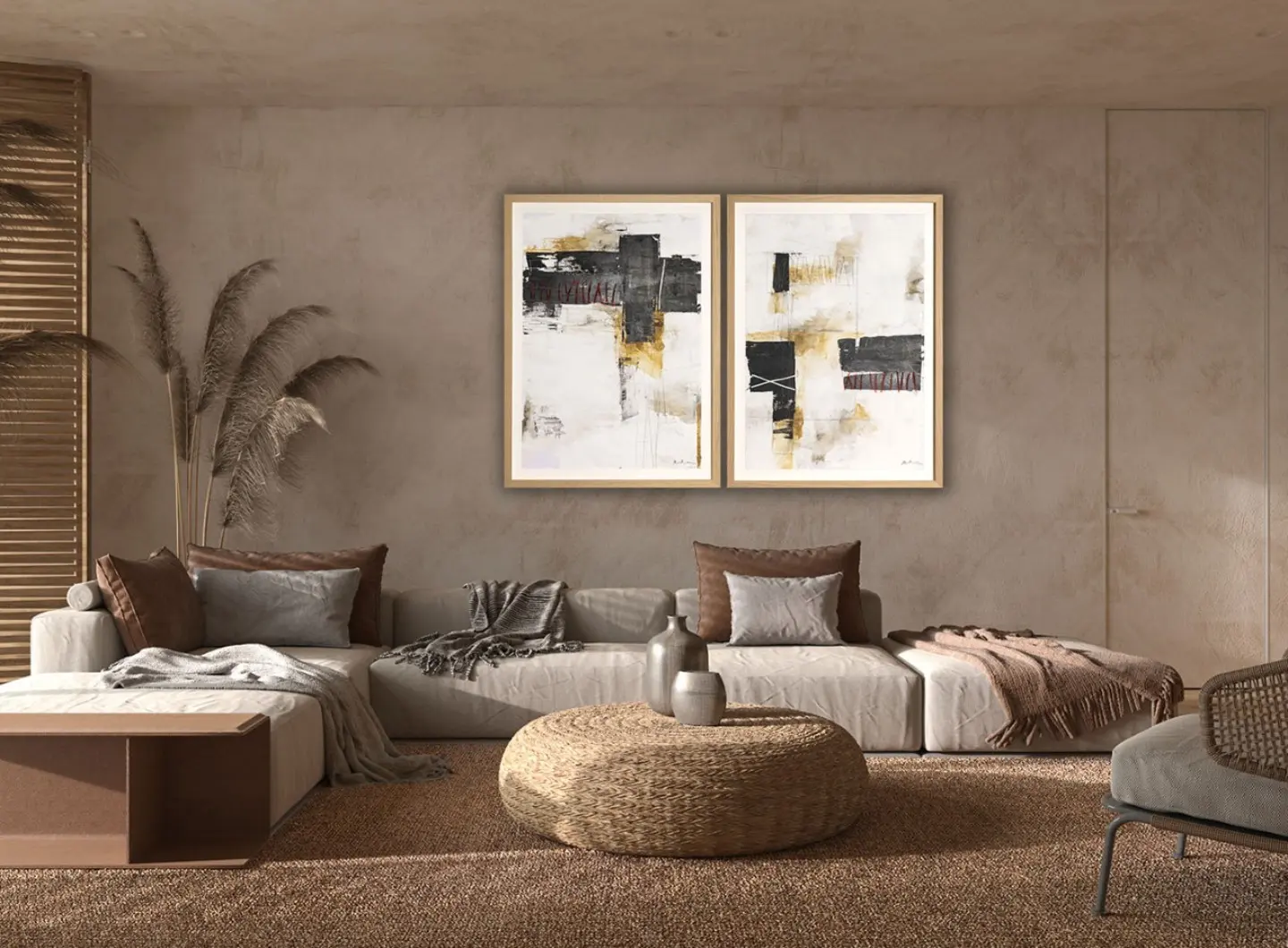 Etnico I & II painting