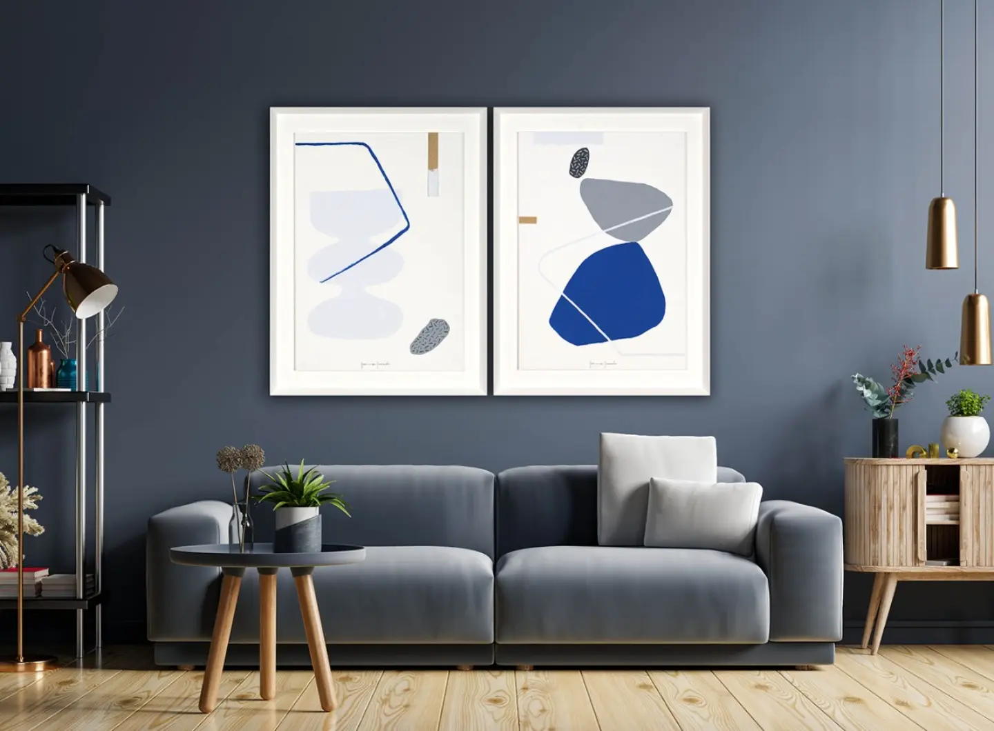 Yoga I & II painting