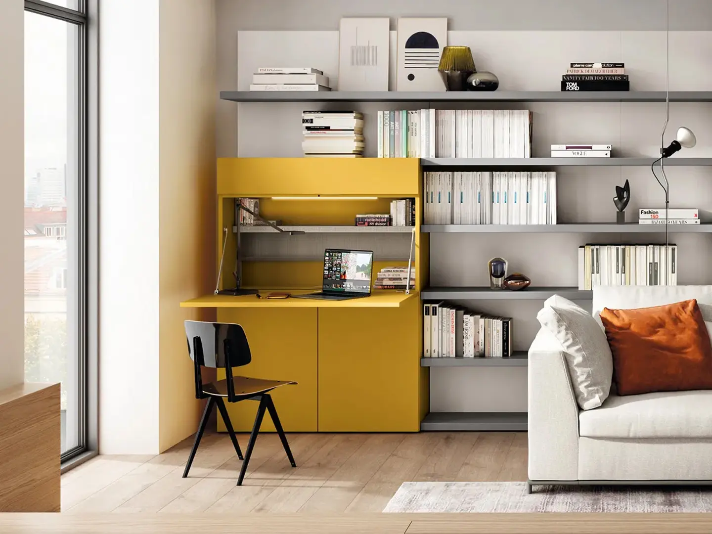 clei, homeoffice, living room, workstation, cabinet, salone milano