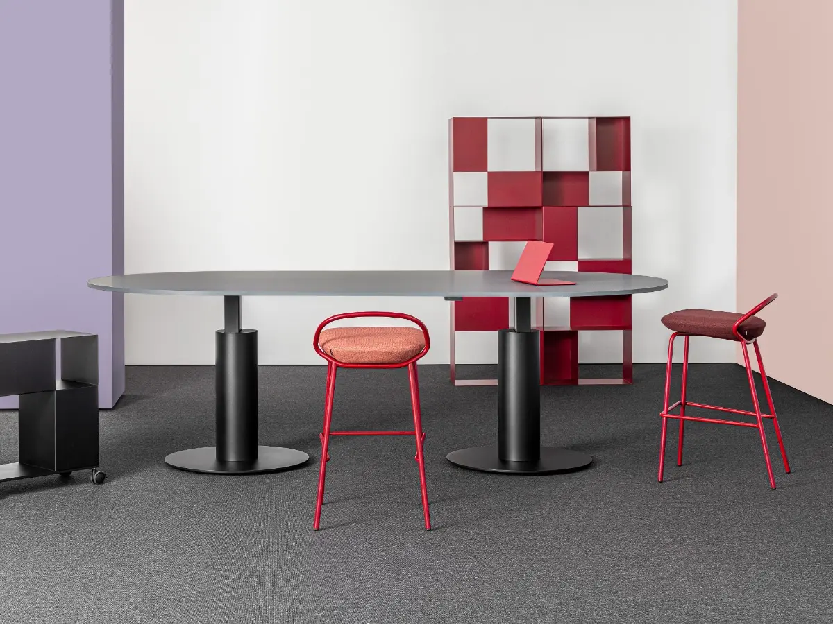 MARA / Icon stool, Follow Meeting Large, B302 Bookcase and B302 Roll