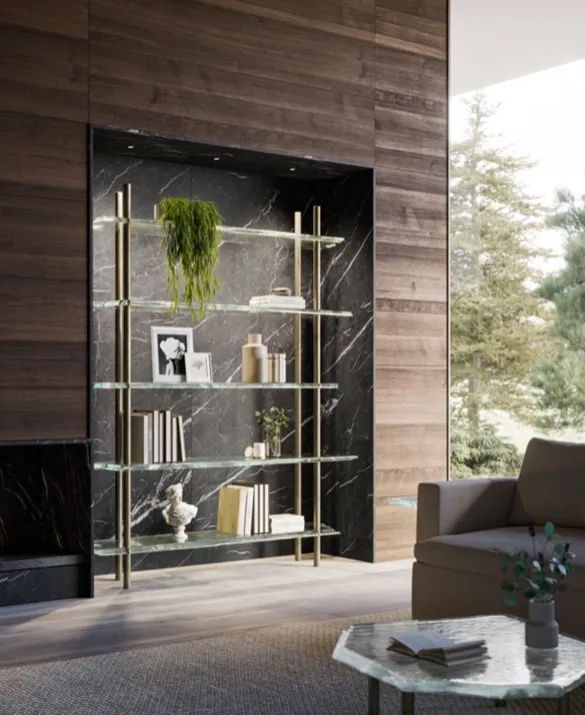 Saica Bookcase from the Melt Collection