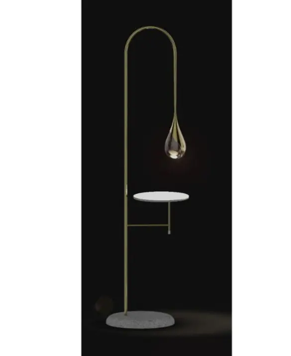 Bronzetto - Perpetua floor lamp with coffee table