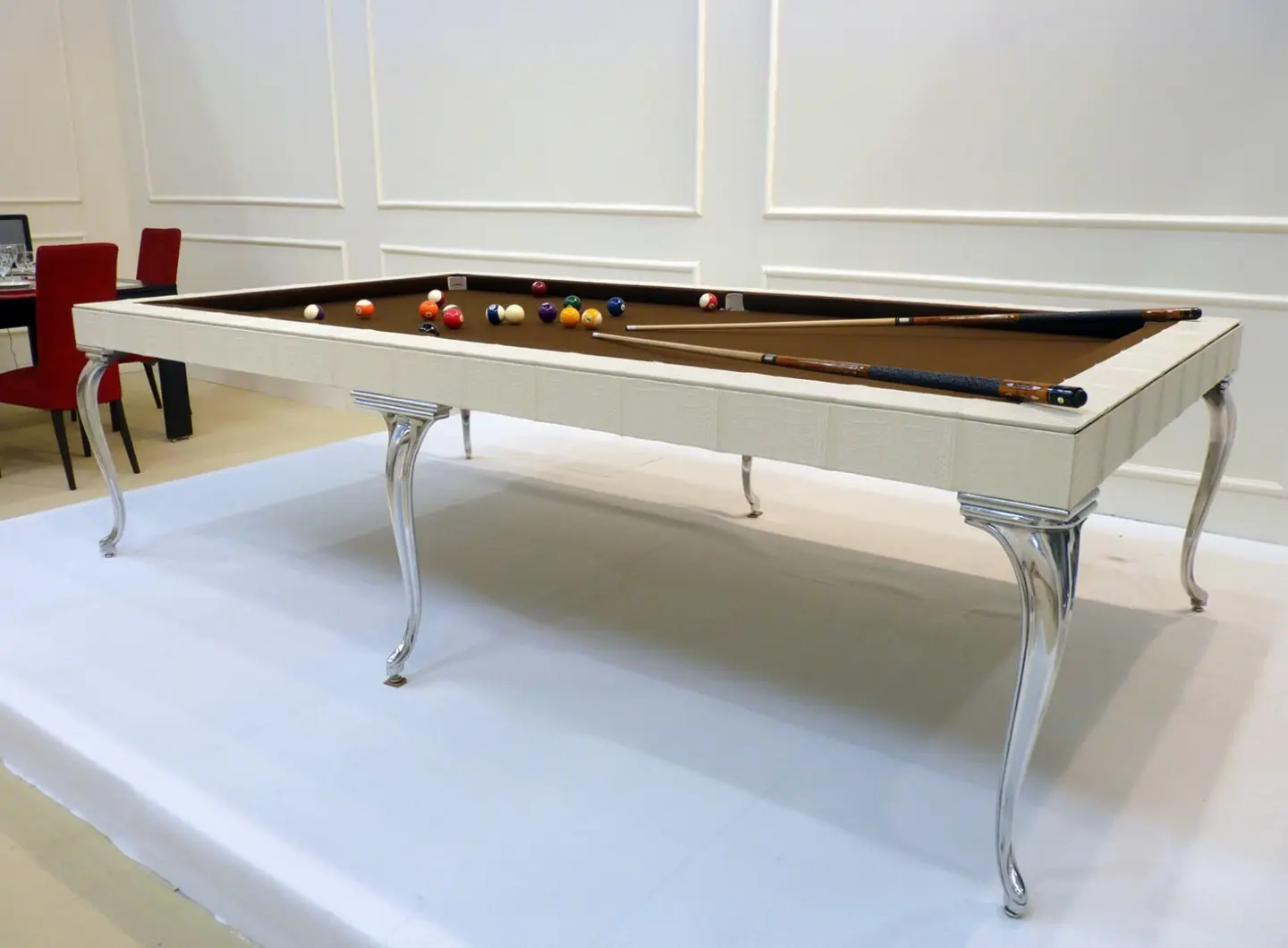 Images relating to the Pool Table Class of the Kokà collection by MBM Biliardi