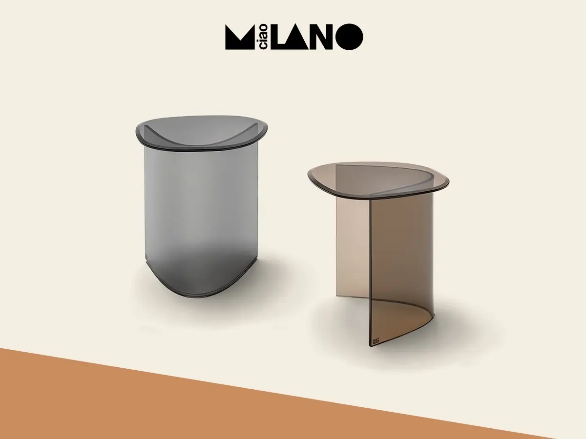 New for the Salone del Mobile Milano 2023: Rolf Benz ONNO. Flawless glass table with a transparent monochrome look.