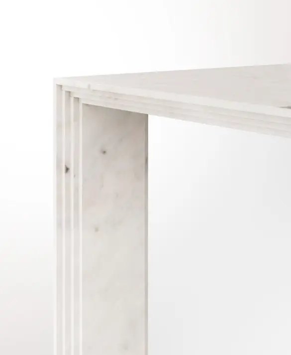 Corinto marble table design Pier Luigi Frighetto 