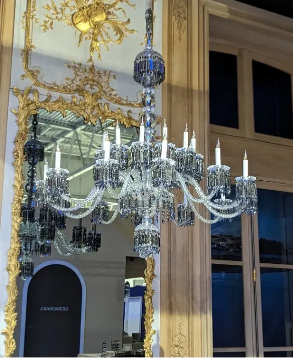 LAMPADARIO DI CRISTALLO A 24 LUCI - OMBRES ET FACETTES